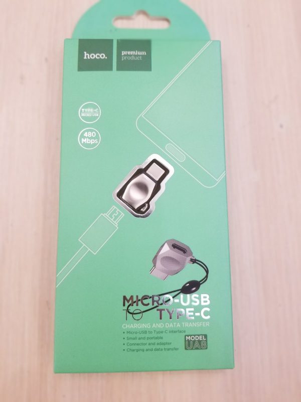 HOCO  конвертер mikro USB-Tipe C model-UA-8