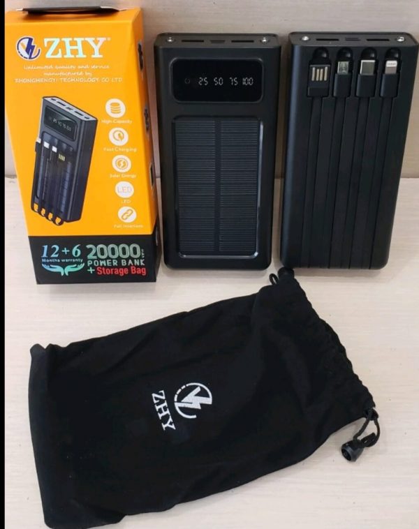 ZNY 20000mA 2USB,solar